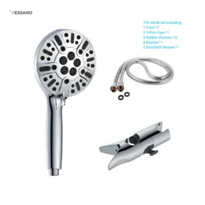 VESSARO Modern Handheld Shower Set with Hose & Bracket