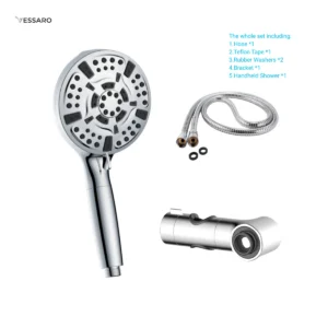 VESSARO Modern Handheld Shower Set with Hose & Bracket