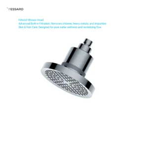 VESSARO Ultra-Slim Round Rainfall Shower Head